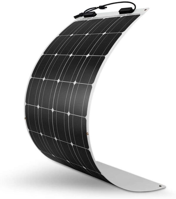 21039afb7ada45d88da5b8735b82440a-1 160 Watt 12 Volt Extremely Flexible Monocrystalline Solar Panel – Ultra Lightweight, Ultra Thin, Up to 248 Degree Arc, for RV, Boats, Roofs, Uneven Surfaces