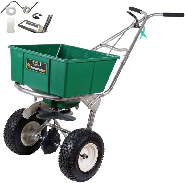 214551227e6047da8c9cb141238abd99 101186 High Wheel Walk-Behind Fertilizer Spreader with 092463 Agitator Repair Kit (Bundle, 2 Items)