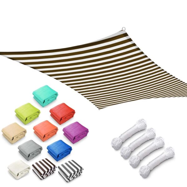2189e5e215784348943a92e1e1599b9a 23�� x 22�� Rectangle Shade Sail for Patios Pool