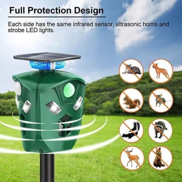 21bfc448a1f045ab8b17d2c0378e8282 2021 New 360 Degree Solar animal Repeller