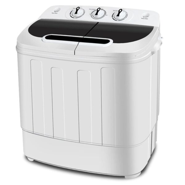 24b79a3c85d74c6898c31dbf60f0691e 13lbs Capacity Compact Mini Twin Tub Washing Machine