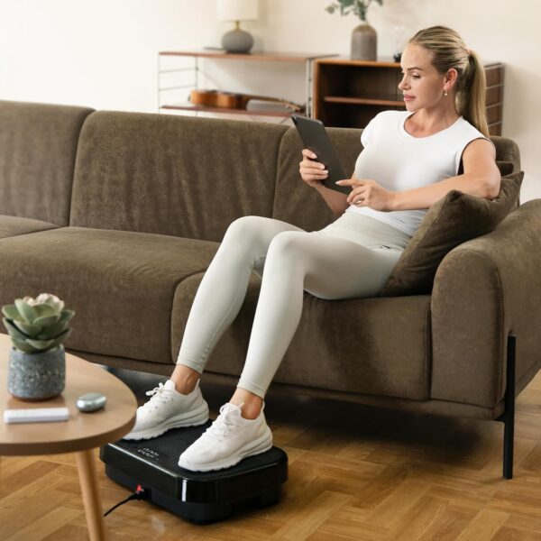 25466917063b42b39eb9e3f9f5037df7 TheNeat Vibration Plate Exercise Machine, Whole Body Workout Vibration Fitness Platform, 330 Lbs Capacity, Low Noise Vibrating Plate Machine for Home & Office, NeatShake