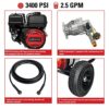 SIMPSON Cleaning CM61083 Clean Machine 3400 PSI Gas Pressure Washer