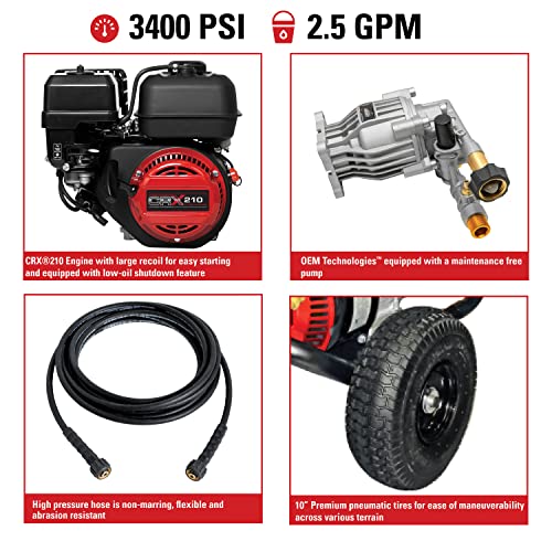 26265f1078ff4aabb04445f36a28bac6 SIMPSON Cleaning CM61083 Clean Machine 3400 PSI Gas Pressure Washer