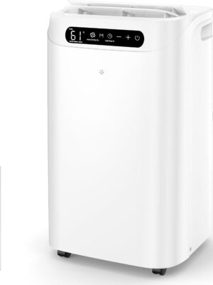 Portable Air Conditioners 14000Btu with Remote Control, 3-in-1 Free Stand Smart Cooling AC Unit with Dehumidifier, Fan, Cools Room up to 700 sq.ft, Auto Swing,24H Timer, Windows Kit Included