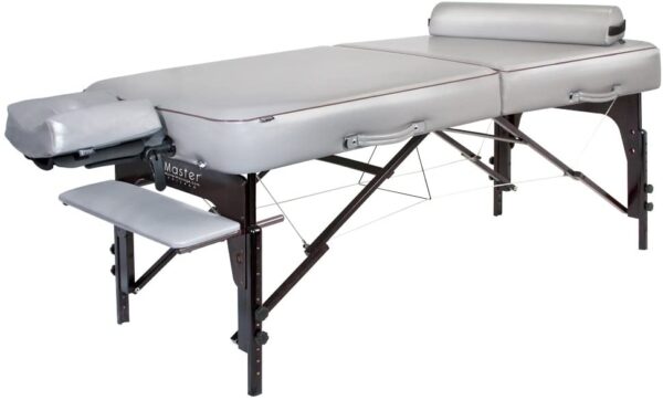 26988166907e4167bf0771510340a42d 30′′ Montour Lx Massage Table Package with 3′′ Memory Foam,Dove Grey