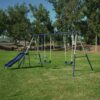 Swing Set, Outdoor Playset for Kids with Slide