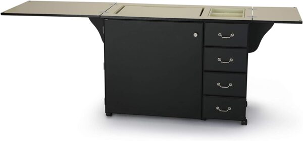 29fbf1ac4d8440998fceab4741a06b97 353 Norma Jean Sewing Cabinet for Sturdy Sewing, Cutting, Quilting, and Crafting with Storage and Airlift, Black Finish