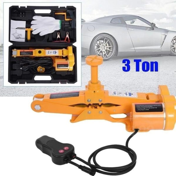 2a4da865ad604260b4817e732f39cc70 3Ton 12V DC Automotive Car Electric Jack Lifting SUV Van Garage and Emergency Equipment