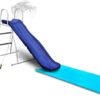 XDP Recreation 6 Foot Water Wave Slide with Built In Adjustable Sprinkler, Freestanding with Ground Pad and Hose Extension for Lawn Fun, Ages 3 to 8