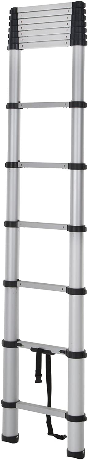 2c5c67ecfe7c44829f5052711f07e651 20313T1ASE SmartClose Telescoping Aluminum Ladder with Pinch-Free, Soft-Close Locking Mechanism (300-Pound Capacity, 12.5 ft. ladder with 16 ft. Max Reach) 16 Foot