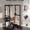 Sportsroyals Power Cage,1600lbs Multi-Function Power Rack with Adjustable Cable Crossover System and More Training Attachment, Weight Cage for Home Gym
