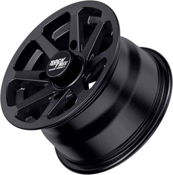 2cc8464e5b1b471781a1a4eac2f864b5 RT102 15in Wheels 15x7 4x137, 4+3 Offset, ATV UTV SxS Rims, Compatible with Can Am Commander Max Defender Max Pro Maverick X3 Maverick Trail, 4/137 Matte Black, Set of 4
