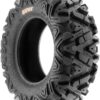 Set of 4 ATV UTV all-terrain Tires 25x8-12 Front & 25x10-12 Rear, 6 PR, Tubeless A033