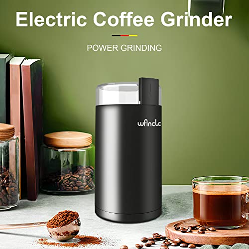 2d71fff7b70d44bd826cfe25efd2460a Wancle Electric Coffee Grinder, Quiet Spice Grinder, One Touch Coffee Mill for Beans