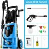 Suyncll Electric Pressure Washer 3000PSI, 2.4GPM High Power Washer Cleaner NEW