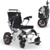 2020 New Folding Ultra Lightweight Electric Power Wheelchair, Silla de Ruedas Electrica, FDA Approved and Air Travel Allowed, Heavy Duty, Mobility Motorized, Portable Power (17.5′′ Seat Width)