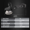 18V Cordless Car Polisher, 15mm Orbit 2000-4800 OPM Portable Buffer Polisher with 7 Variable Speed 2Pcs 4.0Ah Battery, 6 Sponge Pads,2 Wool Pad, Tool Bag for Car Polishing, Waxing