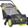 21-Inch Width Leaf & Grass Push Lawn Sweeper, Black