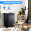 3.5 Cubic Feet Chest Freezer with 2 Removable Baskets Free Standing Top Open Door Compact Freezer with Adjustable Temperature for Home/Kitchen/Office/Bar (3.5 Cubic Feet, White)