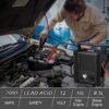 ZD-529 Solar Portable Power Station 2000 Amps Jump Starter, 260 PSI Air Compressor, 12V Car Battery Charger with 400W Inverter Dual AC/DC/USB Output, Emergency Backup Power with Flashlights