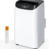 14000 BTU Portable Air Conditioners with Remote Control, 3-in-1 Free Standing Cooling AC Unit with Fan & Dehumidifier, Cools Room up to 700 sq.ft, Smart/Sleep Mode,3 Speed,Auto Swing,24H Timer
