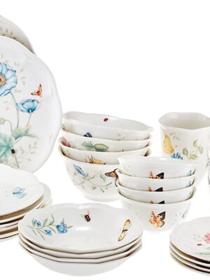 28 Piece Butterfly Meadow Classic Dinnerware Set