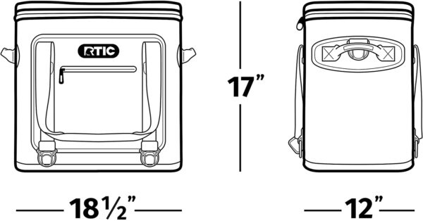 3568e2cb627c4e63b09a71798fb85a93 RTIC Soft Cooler 40 Insulated Bag, Portable Ice Chest Cooler, 40 Can