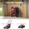 21" Steel Deck Gas Lawn Mower, Heavy-Duty 3-in-1 Push Mower, 144cc 4-Stroke Engine, 6-Position Height Adjustment, Large 1.4 Bushel Grass Catcher, Durable & Efficient for Yard & Garden