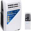 3-in-1 Portable Air Conditioner with Built-in Dehumidifier Function,Fan Mode, Remote Control, Complete Window Mount Exhaust Kit
