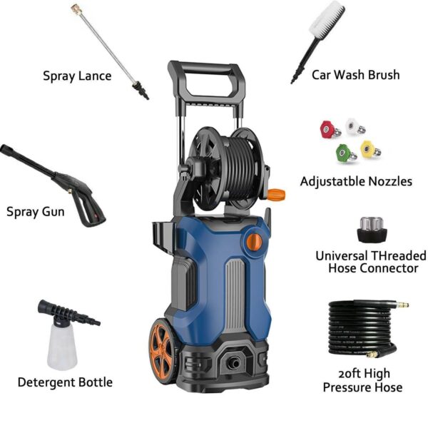 3a0d1565bd9c47d1ab57e2efbaa8aef2 3800PSI 2.8GPM Electric Pressure Washer High Power Cleaner,Water Sprayer Machine