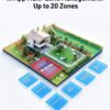 2000 Robot Lawn Mower with 4G, Reception 0.5 Acre,Max. 0.7 Acre, Ultrasense AI Vision & RTK, Auto Mapping & App Control,45% Slope,Wireless Perimeter,Dual Cutting Discs, 20 Mowing Zones