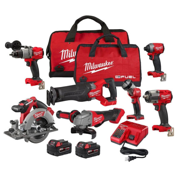 3c0cadff9f264a0ca4c935fe22452fb6 18V M18 Lithium-Ion Brushless Cordless 7-Tool Combo Kit 5.0 Ah