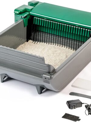 Pet Zone Smart Scoop Automatic Litter Box (Self Cleaning Litter Box, Cat Litter Box with No Expensive Refills)
