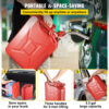 VEVOR Jerry Fuel Can with Flexible Spout System, 5.3 Gallon/20 L