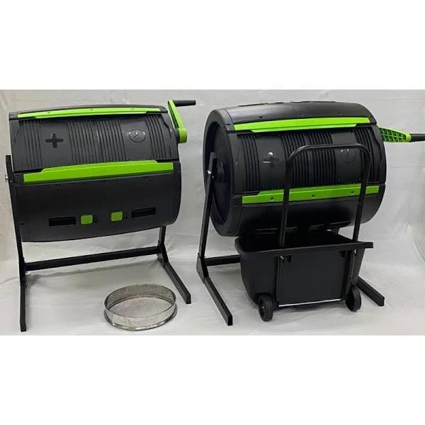 429d0e1dee0f4f2386b8039562e6f5b9 2 �� RSI Maze 65 Gallon Composters with 1 Cart and 1 Sifter �� Plastic