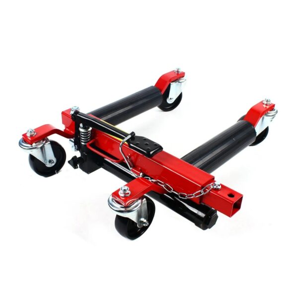 43d99ecfb42e4ea1827a7f8a2c9dcaba 1500lb HYDRAULIC Positioning Car Wheel Dolly Jack Lift Auto Vehicle Moving Hoist