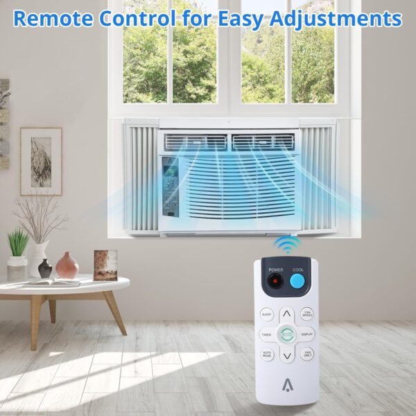 43dcf8b16f394c5db506a7d6c0ebe6b2 Window Air Conditioner With Reusable Filter & Controls, 6000 BTU 115V~, Suitable for 250 Sq.Ft