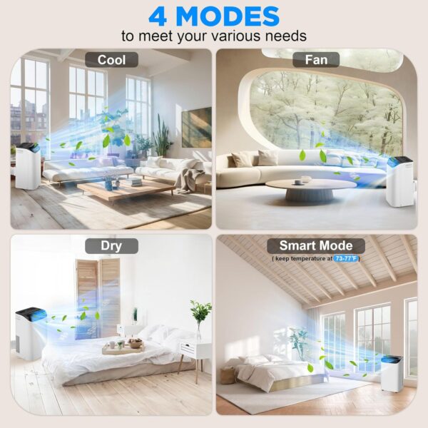 45244685c5714598aa604dbccff6a7fa 14000 BTU Portable Air Conditioners with Remote Control, 3-in-1 Free Standing Cooling AC Unit with Fan & Dehumidifier, Cools Room up to 700 sq.ft, Smart/Sleep Mode,3 Speed,Auto Swing,24H Timer