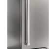 15 Inch Outdoor Refrigerator, Weather Proof Stainless Steel Beverage Beer Cooler Under Counter Fridge, Indoor/Outdoor Refrigerator with 3 Shelves for Patio Kitchen and Commercial Use