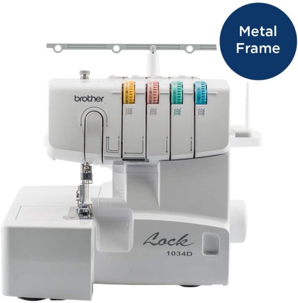 48e12af85a0f4de5b98d331ae4ea7c53 1034D Serger, Heavy-Duty Metal Frame Overlock Machine, 1,300 Stitches Per Minute, Removeable Trim Trap, 3 Included Accessory Feet