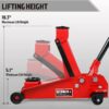 3 Ton Hydraulic Floor Jack with Quick Lift Pump Car Jack, (6,000 lb) Capacity,Red,W83025