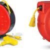 ReelWorks Mini Cord Reel Retractable 16AWG x 30�� 3C/SJTW & Extension Cord Reel 12AWG x 65�� 3C/SJT