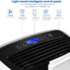 30 Pint Dehumidifier for Home Basements Bedroom Garage, Mid-Size Portable with Continuous Drain Hose Outlet and Wheel, 4 Gallons/Day Intelligent Humidity Control for Space Up to 1500 Sq Ft
