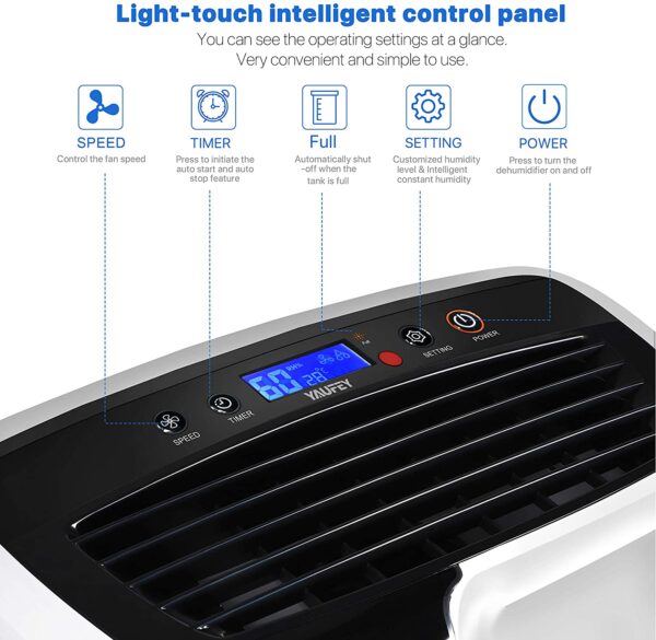 4ccef7ecafcd4b50aadc7da877d0c441 30 Pint Dehumidifier for Home Basements Bedroom Garage, Mid-Size Portable with Continuous Drain Hose Outlet and Wheel, 4 Gallons/Day Intelligent Humidity Control for Space Up to 1500 Sq Ft