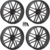 System 3 ST-3 Gunmetal UTV Wheels 22" Polaris RZR 1000 XP/Ranger XP 900/1000