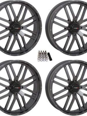 System 3 ST-3 Gunmetal UTV Wheels 22" Polaris RZR 1000 XP/Ranger XP 900/1000