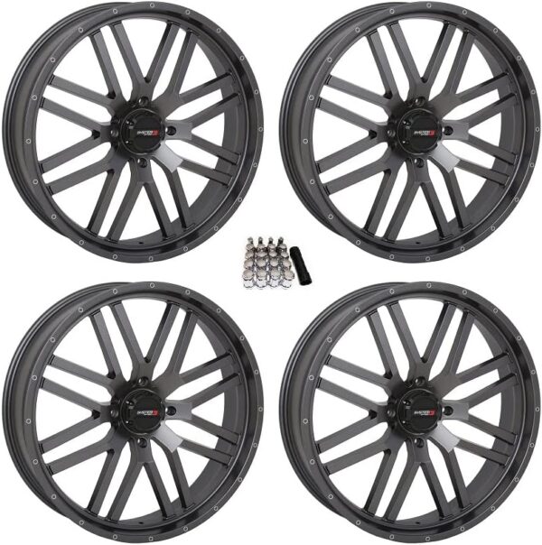 4eace72b53be4d3ea605fa1955dd091c System 3 ST-3 Gunmetal UTV Wheels 22" Polaris RZR 1000 XP/Ranger XP 900/1000