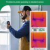 Thermal Camera, Super Resolution 240 x 240, Thermal Imaging Camera with Laser Pointer, 96 x 96 IR Resolution, 25 HZ Infrared Camera,-4°F to 1022°F, 50°FOV, 8h Battery Life Thermal Imager