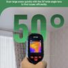 Thermal Camera, Super Resolution 240 x 240, Thermal Imaging Camera with Laser Pointer, 96 x 96 IR Resolution, 25 HZ Infrared Camera,-4°F to 1022°F, 50°FOV, 8h Battery Life Thermal Imager